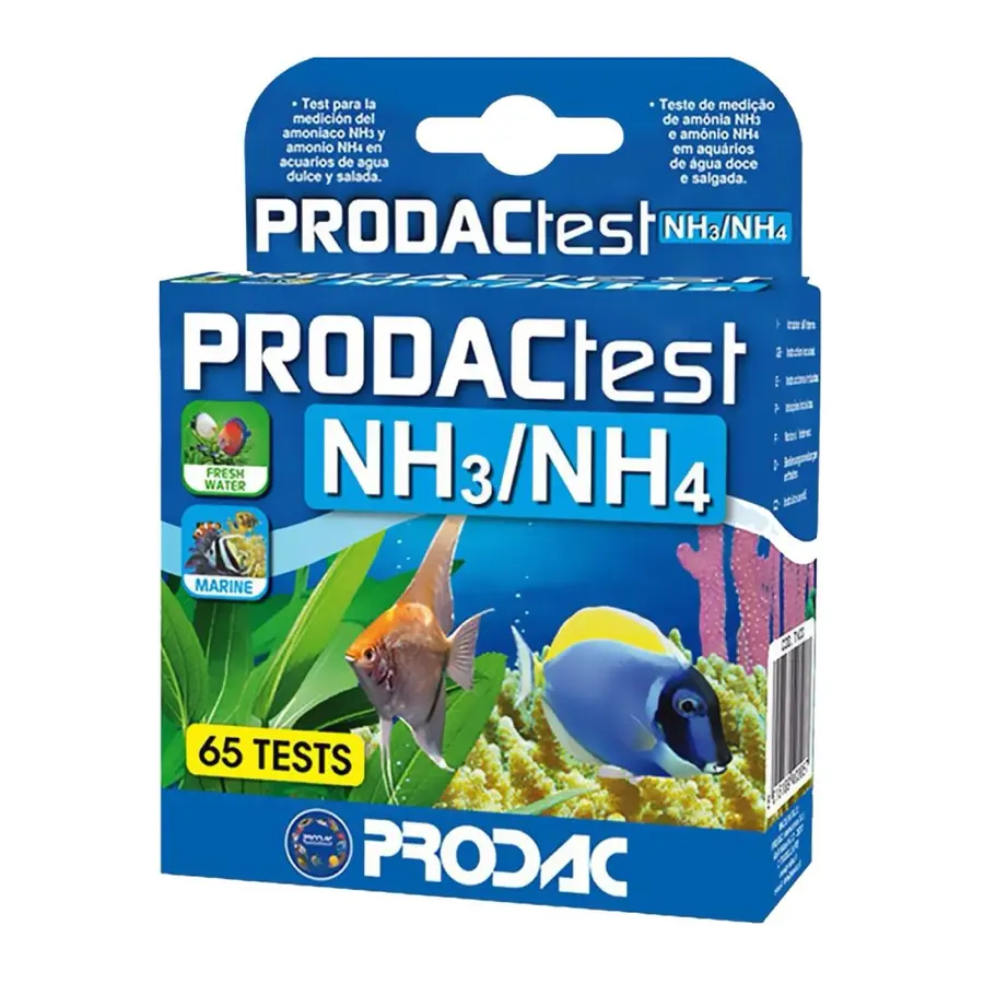 Ammonia test reagents for fish farm water quality monitoring